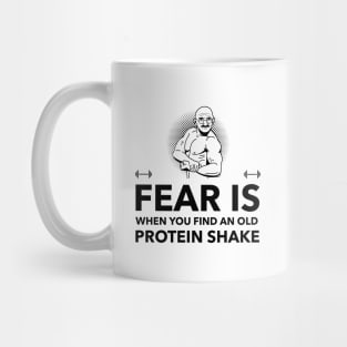 Ghandi Fear Protein Shake Quote - Premier Protein Shake Powder Atkins Protein Shakes Mug